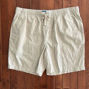 NWOT Old Navy Men’s Jogger Linen Blend Khaki Size Large